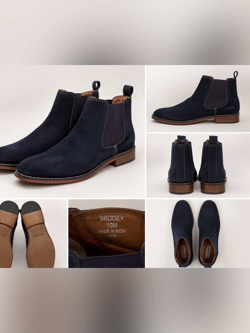 Steve Madden Brodey Chelsea Boots Men’s Size 10M NWOT Never Worn